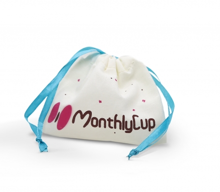 MonthlyCup Cloth bag - blue string